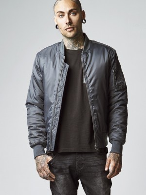 Мъжко тъмносиво яке тип бомбър Urban Classics cool grey