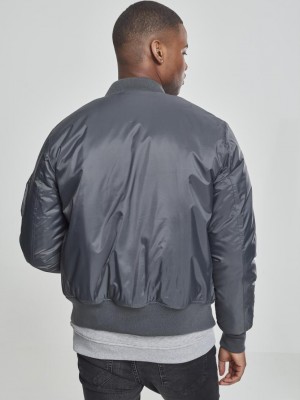 Мъжко тъмносиво яке тип бомбър Urban Classics cool grey