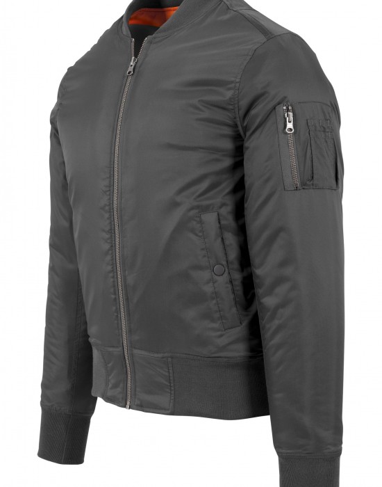 Мъжко тъмносиво яке тип бомбър Urban Classics cool grey