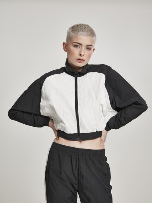 Дамско късо горнище Urban Classics в черно и бяло