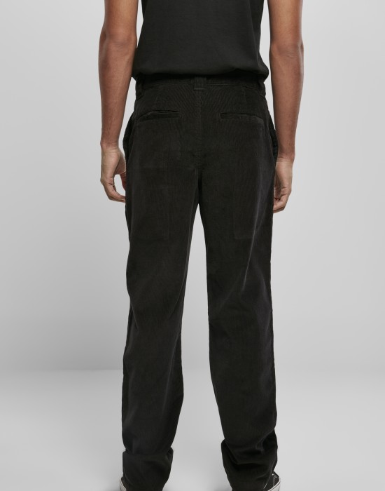 Мъжки панталон в черно Urban Classics Corduroy Workwear 