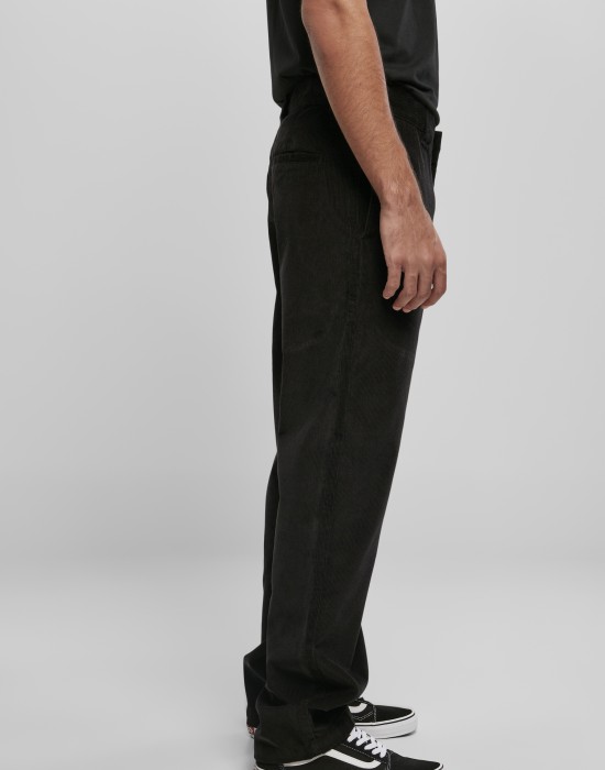 Мъжки панталон в черно Urban Classics Corduroy Workwear 