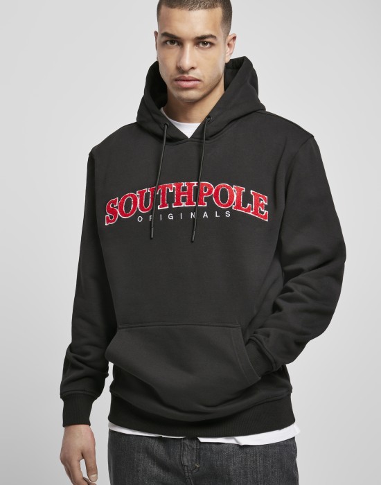 Мъжки суичър в черен цвят Southpole Chenille Hoody 