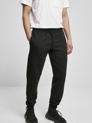 Мъжко долнище в черен цвят Urban Classics Basic Sweatpants 2.0 