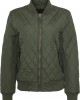 Дамско яке бомбър Urban Classics в цвят маслина