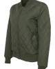 Дамско яке бомбър Urban Classics в цвят маслина