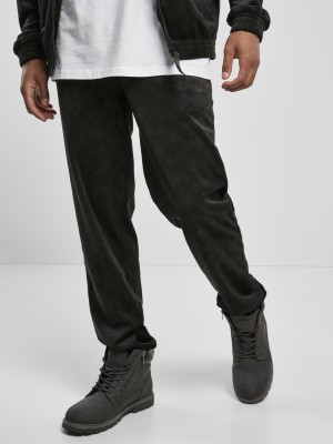 Мъжко велурено черно долнище Southpole AOP Velour