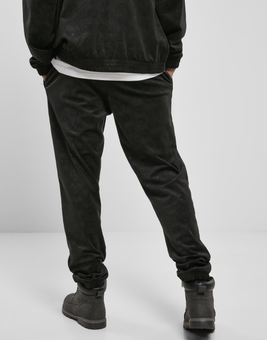 Мъжко велурено черно долнище Southpole AOP Velour Мъжко велурено черно долнище Southpole AOP Velour