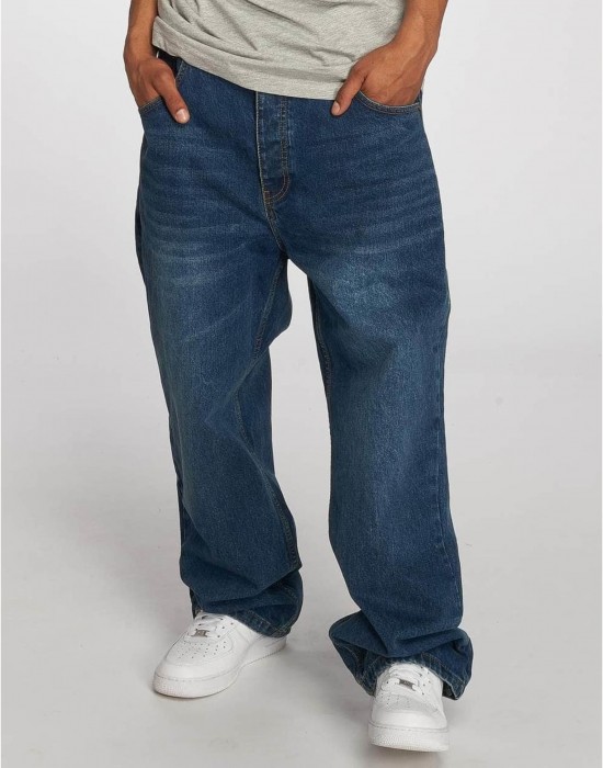 Мъжки широки дънки в тъмносиньо Lose Ecko Unltd. Fat Bro 