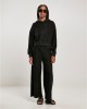 Дамски къс суичър с качулка в черен цвят Urban Classics Hoody