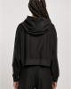 Дамски къс суичър с качулка в черен цвят Urban Classics Hoody