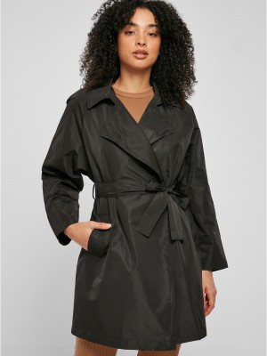 Дамски шлифер в черен цвят Urban Classics Trench Coat