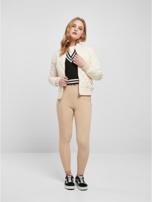 Дамско яке тип бомбър в цвят екрю Urban Classics Jacket