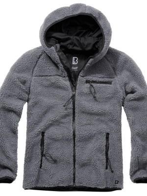 Мъжко поларено яке в тъмносив цвят Brandit