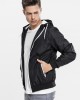 Мъжко яке с контрастни елементи Urban Classics blk/wht Мъжко яке с контрастни елементи Urban Classics blk/wht