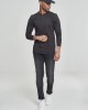 Мъжка памучна блуза с копчета Urban Classics Basic Henley в черно