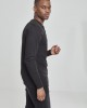 Мъжка памучна блуза с копчета Urban Classics Basic Henley в черно