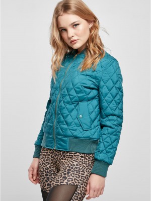 Дамско яке тип бомбър в син цвят Urban Classics Jacket