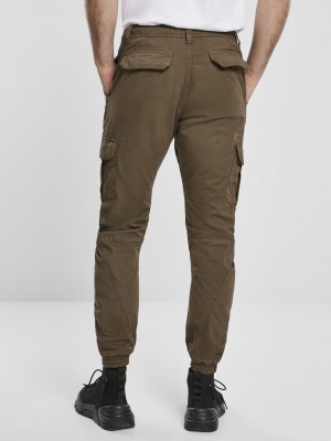 Мъжки карго панталони в цвят маслина Urban Classics Cargo Jogging Pants 