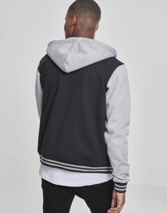 Мъжки суичър Urban Classics в сиво и черно