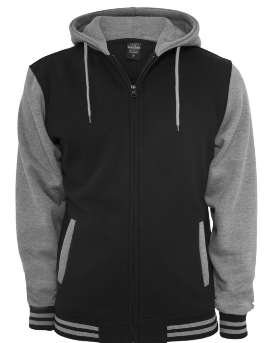 Мъжки суичър Urban Classics в сиво и черно