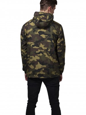 Мъжко яке ветровка в камуфлаж Urban Classics woodcamo