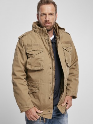 Премиум мъжко яке в камел цвят Brandit M65 Giant
