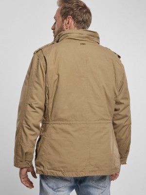 Премиум мъжко яке в камел цвят Brandit M65 Giant