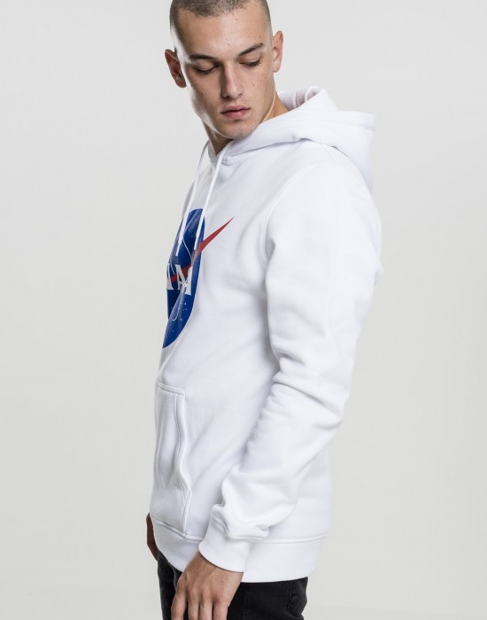 Мъжки суичър Mister Tee NASA в бял цвят