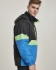  Мъжко яке в черно и синьо от Urban Classics Neon Mix Pull Over Jacket