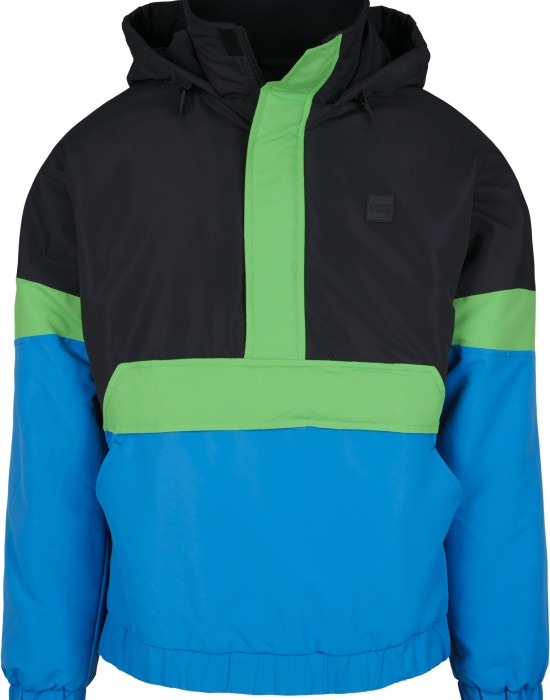  Мъжко яке в черно и синьо от Urban Classics Neon Mix Pull Over Jacket