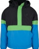  Мъжко яке в черно и синьо от Urban Classics Neon Mix Pull Over Jacket