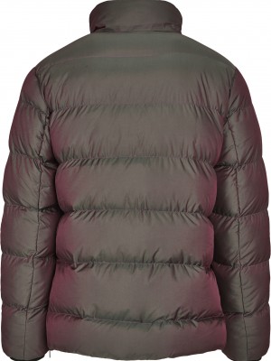 Мъжко зимно яке Urban Classics Shimmering Pull Over в сребрист цвят