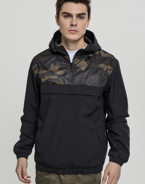 Мъжко яке без закопчаване Urban Classics blk/woodcamo