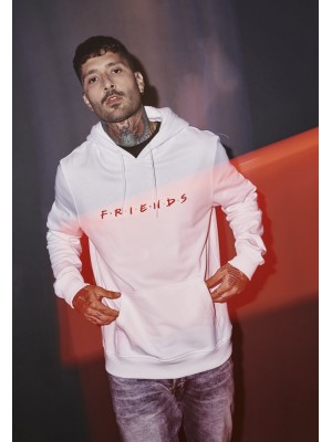 Изчистен бял суичър Friends Logo EMB