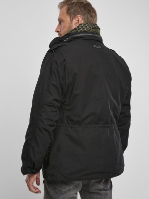 Премиум мъжко яке в черен цвят Brandit M65 Giant