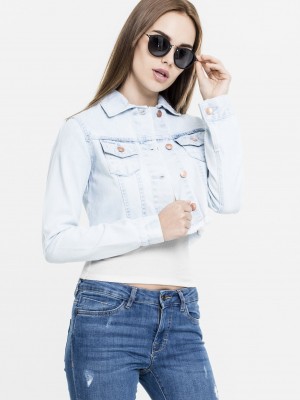 Дамско късо дънково яке в светлосин цвят Urban Classics