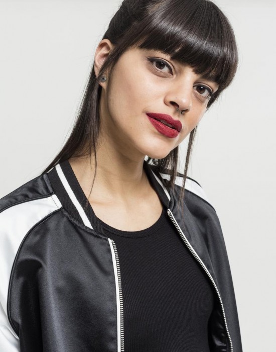  Дамско яке в черно и бяло от Urban Classics Ladies 3-Tone Souvenir 