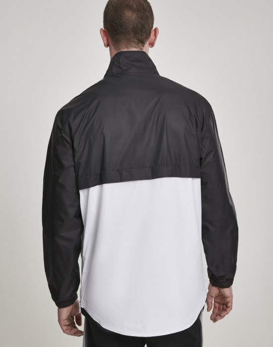 Мъжко яке ветровка Urban Classics blk/wht Мъжко яке ветровка Urban Classics blk/wht