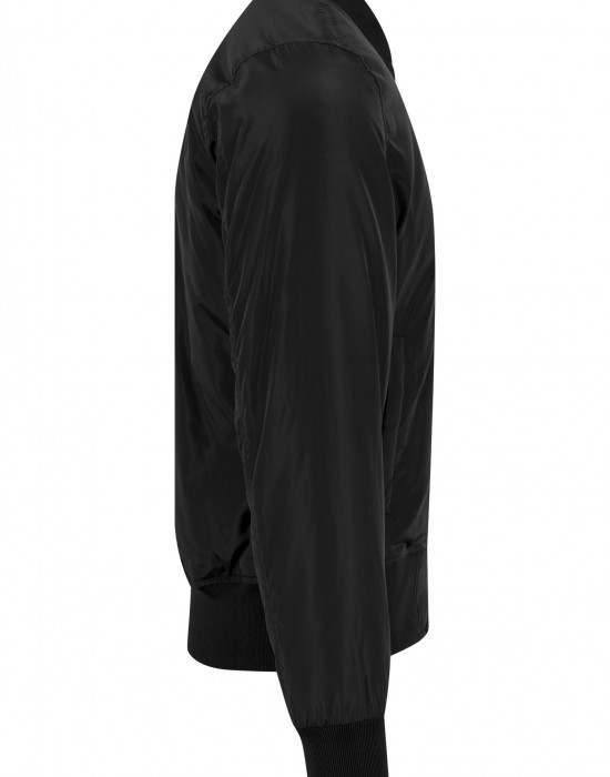 Мъжко черно яке тип бомбър Urban Classics blk/blk Мъжко черно яке тип бомбър Urban Classics blk/blk