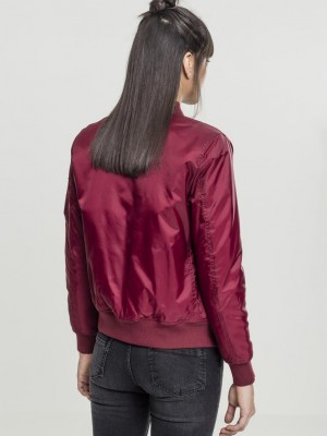 Дамско яке в червено от Urban Classics Ladies Basic Bomber 