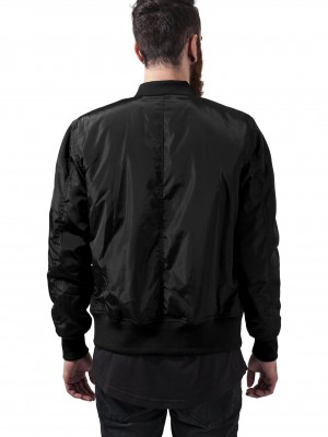 Мъжко черно яке тип бомбър Urban Classics blk/blk
