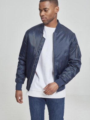 Мъжко тъмносиньо яке тип бомбър Urban Classics navy