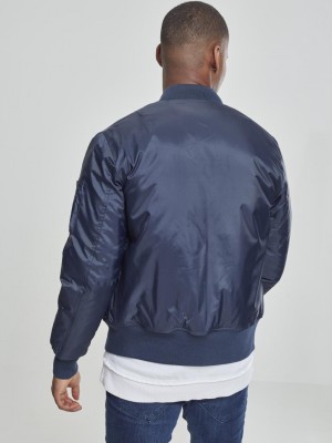 Мъжко тъмносиньо яке тип бомбър Urban Classics navy