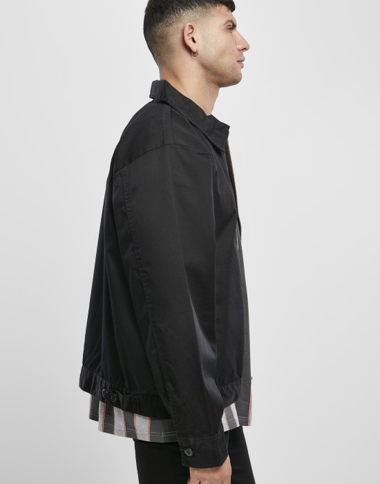Мъжко тънко яке Urban Classics Workwear в черен цвят