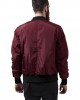 Мъжко яке тип бомбър в цвят бордо Urban Classics burgundy/black