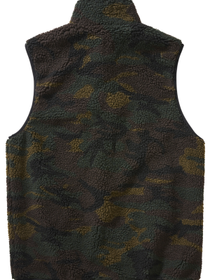 Мъжка жилетка от плюшен полар в тъмен камуфлаж Brandit Teddyfleece woodland