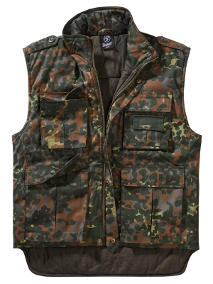 Ловна жилетка в тъмен камуфлаж Brandit Ranger Vest flecktarn