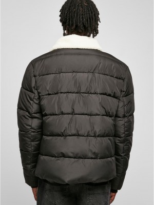 Мъжко зимно яке в черен цвят Urban Classics Sherpa Jacket