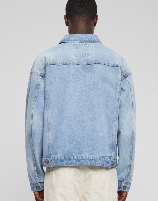Мъжко дънково яке Urban Classics Boxy Denim light blue washed Мъжко дънково яке Urban Classics Boxy Denim light blue washed